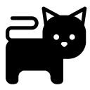 cat glyph Icon copy