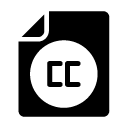 cc file glyph Icon