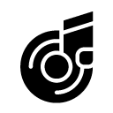 cd music glyph Icon