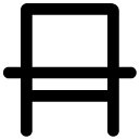 chair line icon