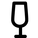 champagne glass line icon