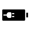 charge battery 1 glyph Icon