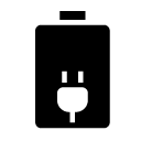 charge battery 2 glyph Icon