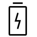 charge battery line Icon