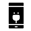 charge smartphone glyph Icon