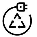 chargeable recycling line Icon