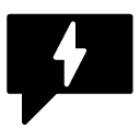 chat speed eight glyph Icon