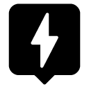 chat speed nine glyph Icon