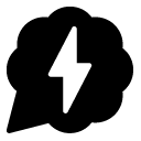 chat speed six glyph Icon