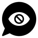 chat view block glyph Icon