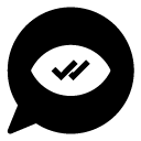chat view read glyph Icon