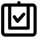 checklist line icon