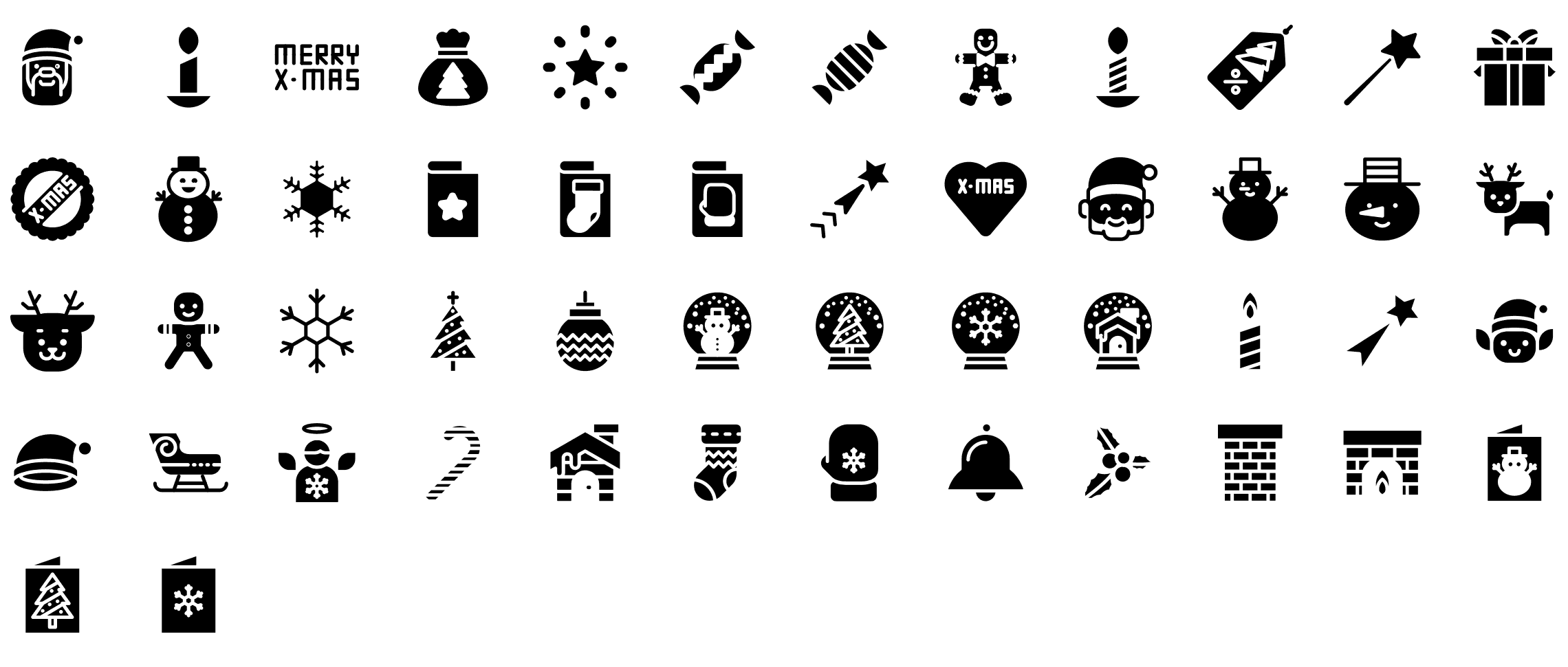 christmas-glyph-icons-preview