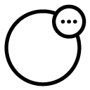 circle 1 line Icon