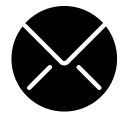 circle envelope 2 glyph Icon