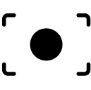 circle focus glyph Icon