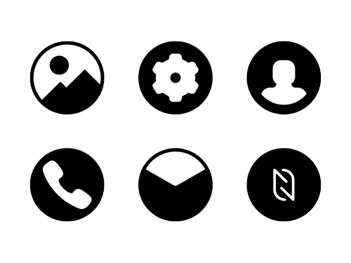 circle-glyph-icons