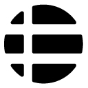 circle menu three glyph Icon