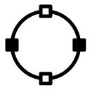 circle shape glyph Icon