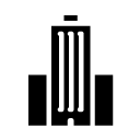 city buildings 3 glyph Icon