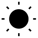 clear sun glyph Icon