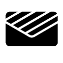closed envelope 14 glyph Icon