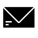 closed envelope 2 glyph Icon
