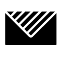 closed envelope 3 glyph Icon