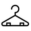 clothing hanger glyph Icon