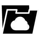 cloud folder glyph Icon copy