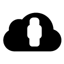 cloud user glyph Icon