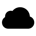cloudy glyph Icon