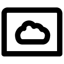 cloud window line Icon