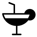 cocktail drink glyph Icon