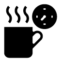 coffee time glyph Icon