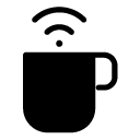 coffee wireless glyph Icon