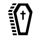 coffin glyph Icon