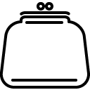 coin purse line icon