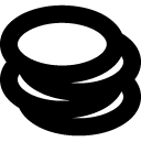 coins stack line icon