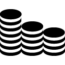 coins stack_2 solid icon