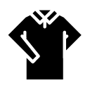 collar jumper glyph Icon