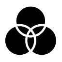 colour overlap glyph Icon
