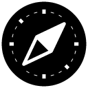 compass glyph icon