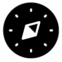 compass glyph Icon
