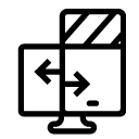 computer data transfer line Icon