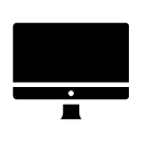 computer monitor glyph Icon