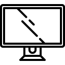 computer screen_1 Line Icon