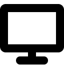 computer screen_1 line Icon