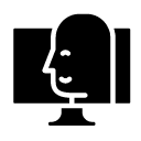 computer user glyph Icon