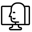 computer user line Icon